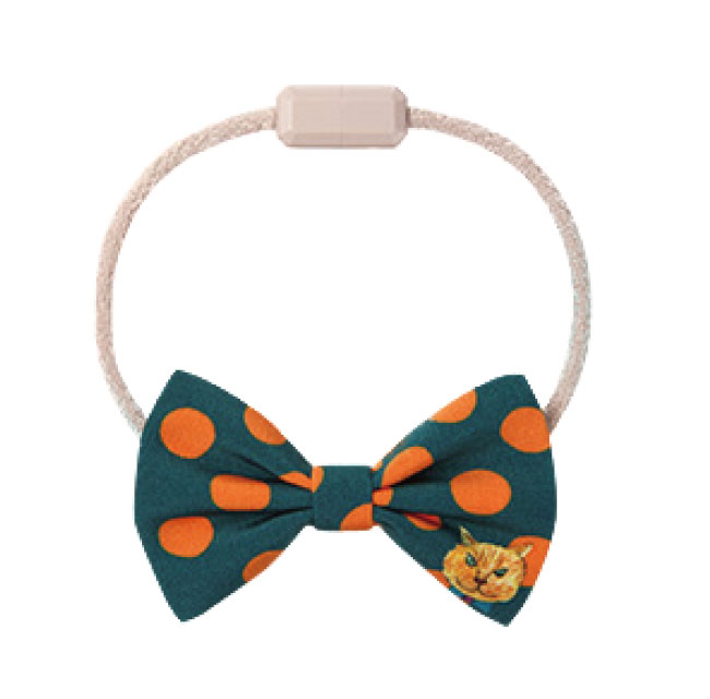 necono Mannine cat ribbon necklace(マンナイン キャット リボン ネックレス) ドット